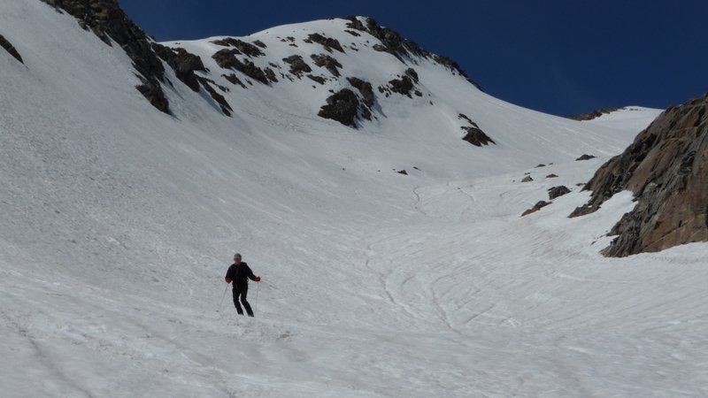 #8 Descente Glacier Rocher Blanc : Descente du Glacier du Rocher Blanc sur une belle moquette Descente Glacier Rocher Blanc : Descente du Glacier du Rocher Blanc sur une belle moquette