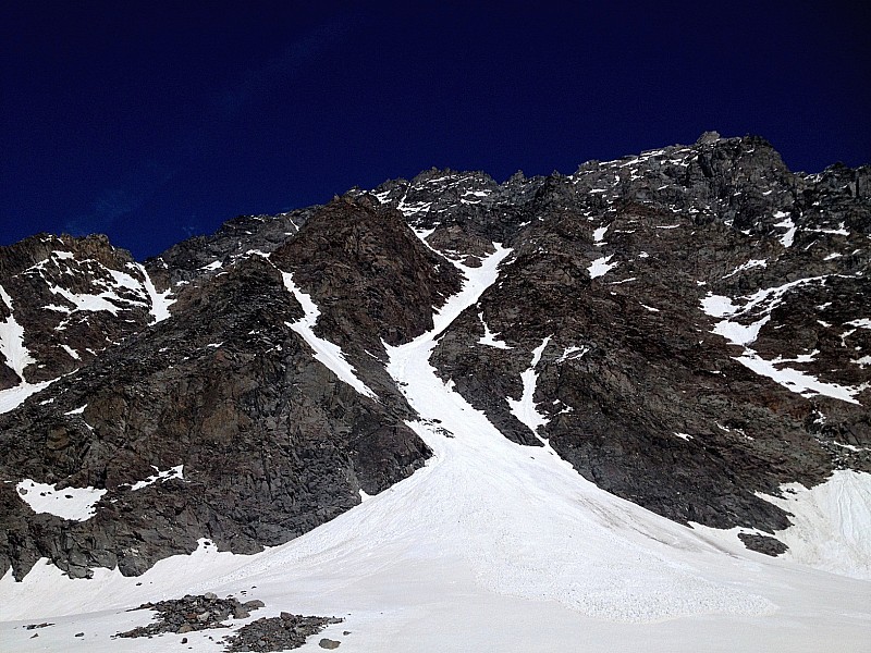 #16 Couloir Septentrional : Le bas du couloir. Couloir Septentrional : Le bas du couloir.