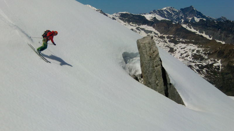 #12 Descente : Jolie descente de la voie normale. Descente : Jolie descente de la voie normale.