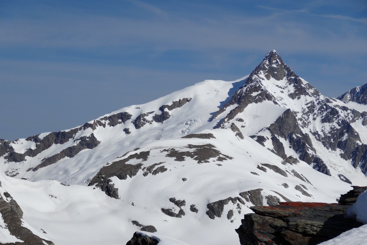 #10 L L'aiguille des Glaciers : La voie de montée normale.