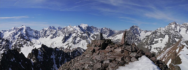Panorama Ecrins : vue sur les autres sommets