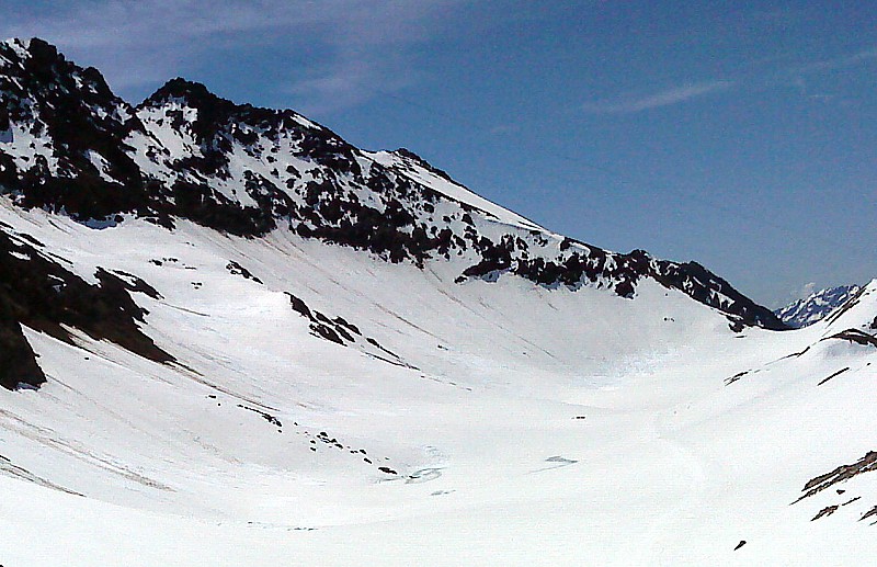 #12 Pic Bayle : on aperçois deux lacs pas référencer sur les cartes à la place du glacier des Rousses Pic Bayle : on aperçois deux lacs pas référencer sur les cartes à la place du glacier des Rousses