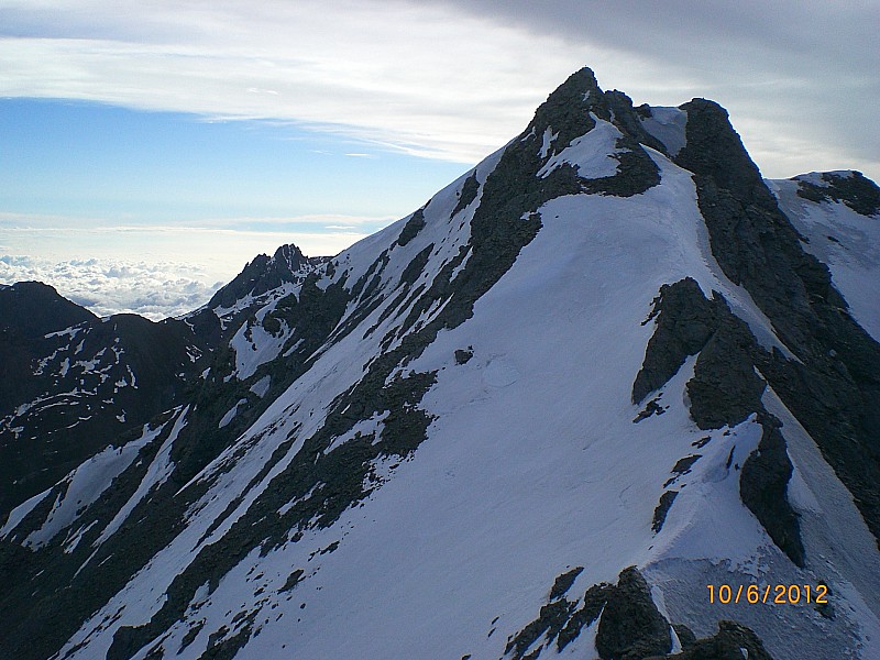 Asti : L'asti (Aiguillette) vu du point 3258m