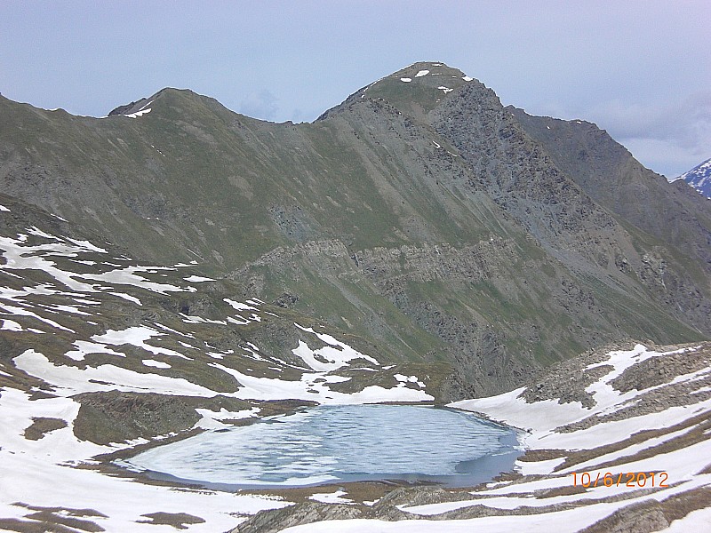 Lac de Foréant : lui, il est presque dégelé.