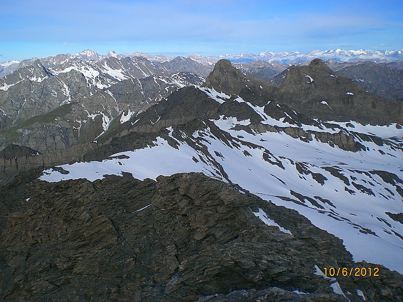 Asti : Crête du sommet W 3258m