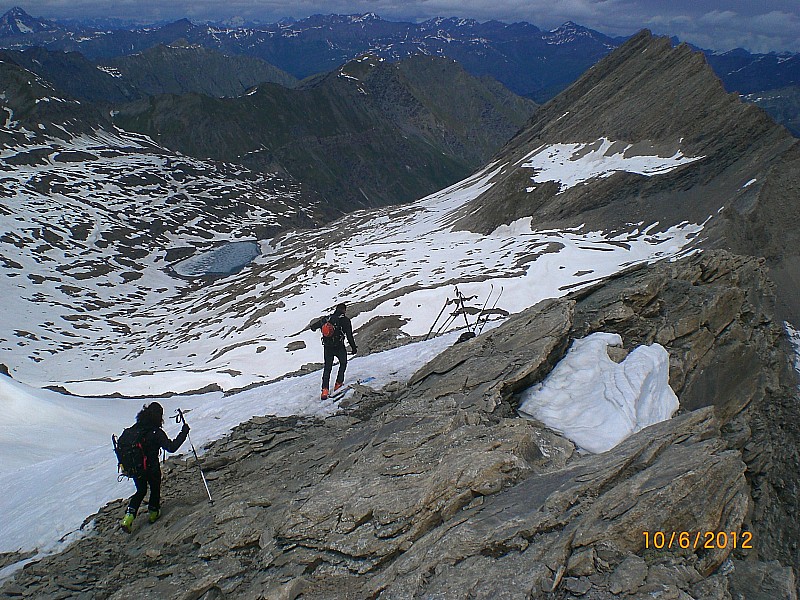 Rocca Rossa : la crête.