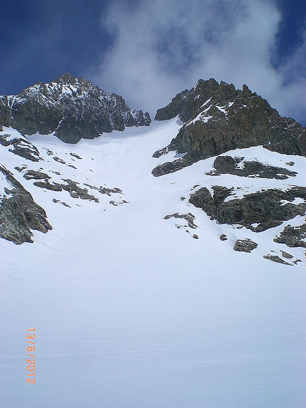 #13 Brèche Cordier : Vue globale de la pente SW Brèche Cordier : Vue globale de la pente SW