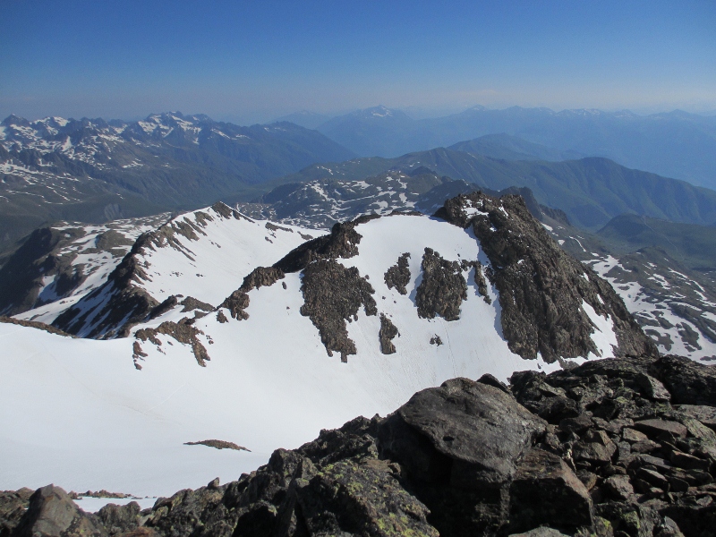#7 Aiguille Noire : Vue du dôme de la Cochette. Aiguille Noire : Vue du dôme de la Cochette.