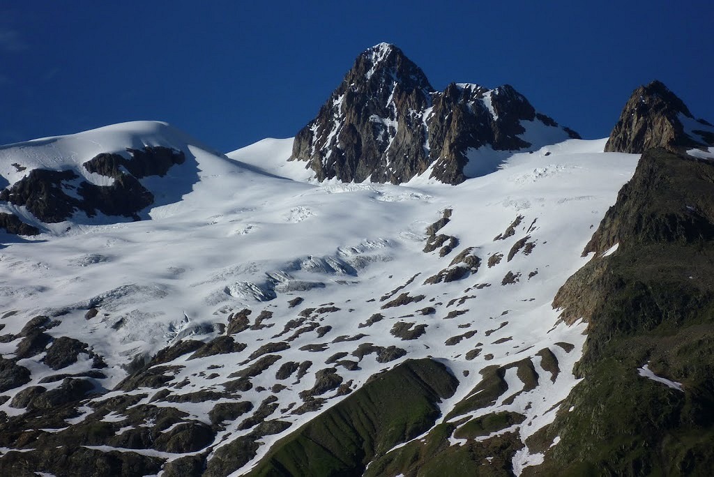 #4 L L'aiguille des Glaciers : Etat du glacier ce jour. (photo D.Moreau)