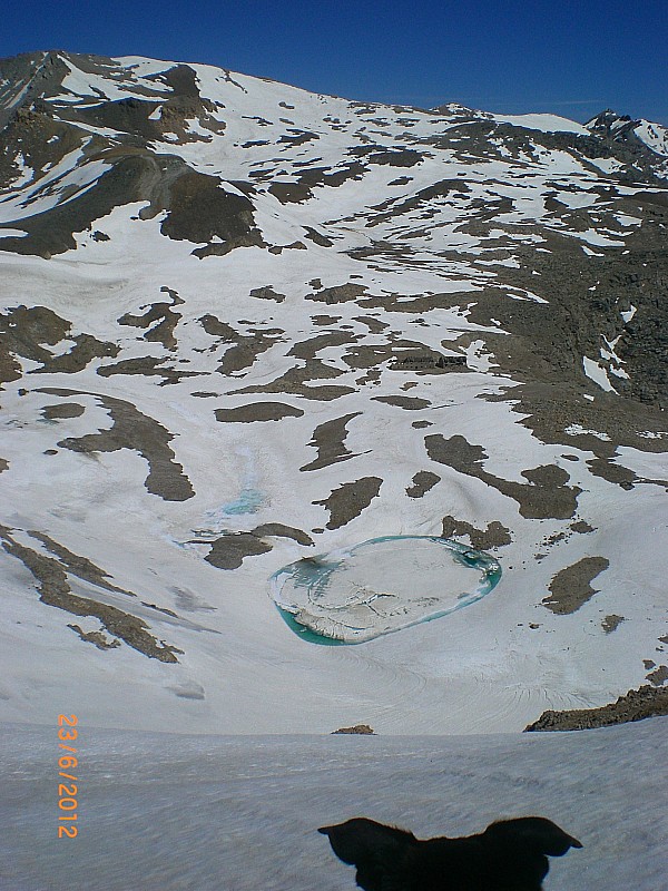 #8 Sommeiller : Lac Galambra et Pointe de Sommeiller. Sommeiller : Lac Galambra et Pointe de Sommeiller.