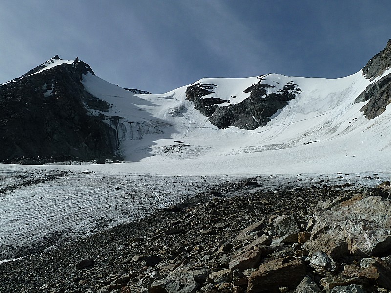 #3 Glacier du Grand Col : on marche un peu avant de chausser Glacier du Grand Col : on marche un peu avant de chausser
