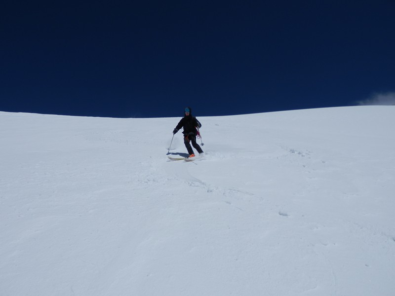 #21 Descente : Fabrice en cours de descente : bonne neige Descente : Fabrice en cours de descente : bonne neige
