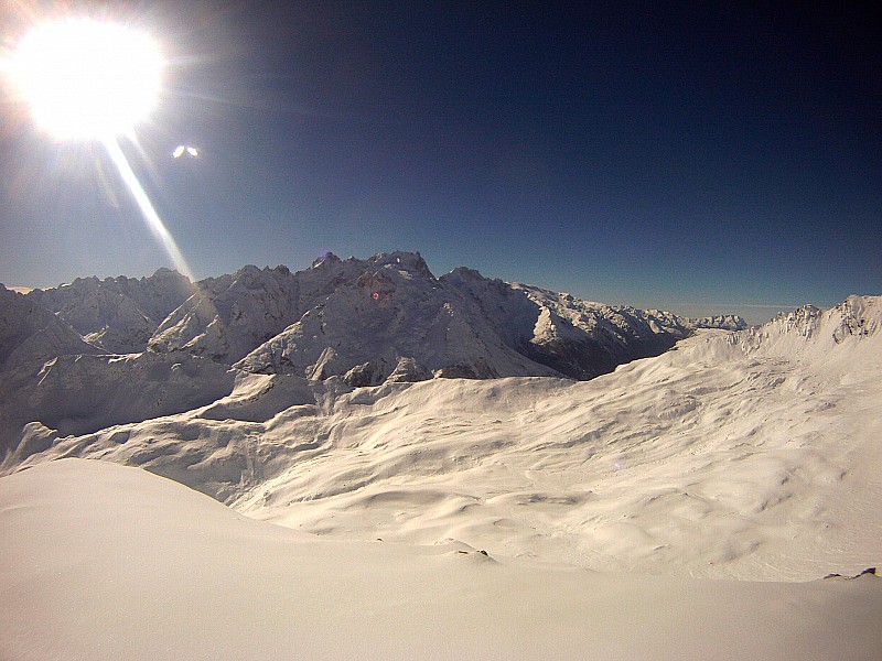 #4 La Meije platrée : Vue sur les Ecrins. La Meije platrée : Vue sur les Ecrins.