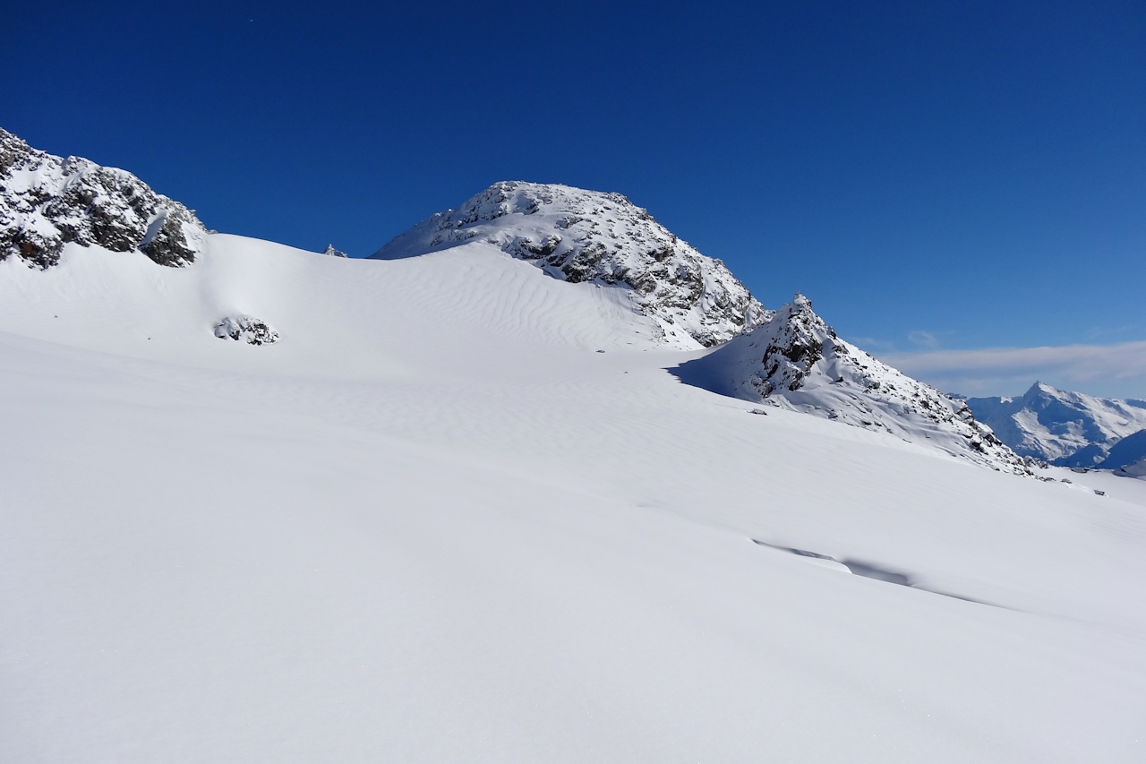 #7 Col et mont de Gébroulaz : La seule pente un peu raide de l Col et mont de Gébroulaz : La seule pente un peu raide de l'itinéraire.