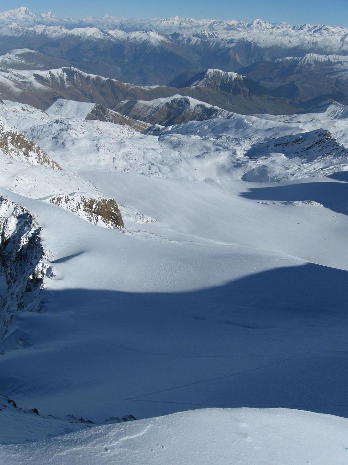 Depuis le sommet : Mont Blanc, Vanoise, Maurienne, Glacier de Saint-Sorlin