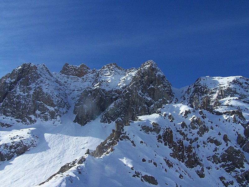 #5 Col de la Roue : Sommet du Grand Bagna vu du col Col de la Roue : Sommet du Grand Bagna vu du col