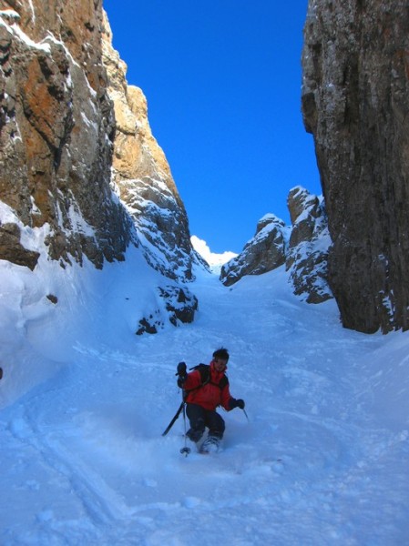 #8 Couloir W : Richard envoie dans le bas. Couloir W : Richard envoie dans le bas.