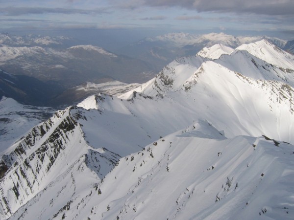#5 Pointe de Pierre Fendue : En enfilade : Mont Pelard, le Gros Grenier, Roche du Bonhomme et la Grande Chible Pointe de Pierre Fendue : En enfilade : Mont Pelard, le Gros Grenier, Roche du Bonhomme et la Grande Chible