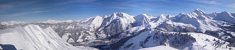 #1 Panorama sommet Sulens : vue plein Est depuis le sommet Panorama sommet Sulens : vue plein Est depuis le sommet