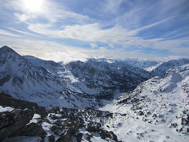 Vue du sommet vers l'Andorre