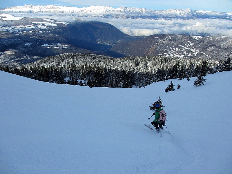 #9 Descente : crete du brouffier. Descente : crete du brouffier.