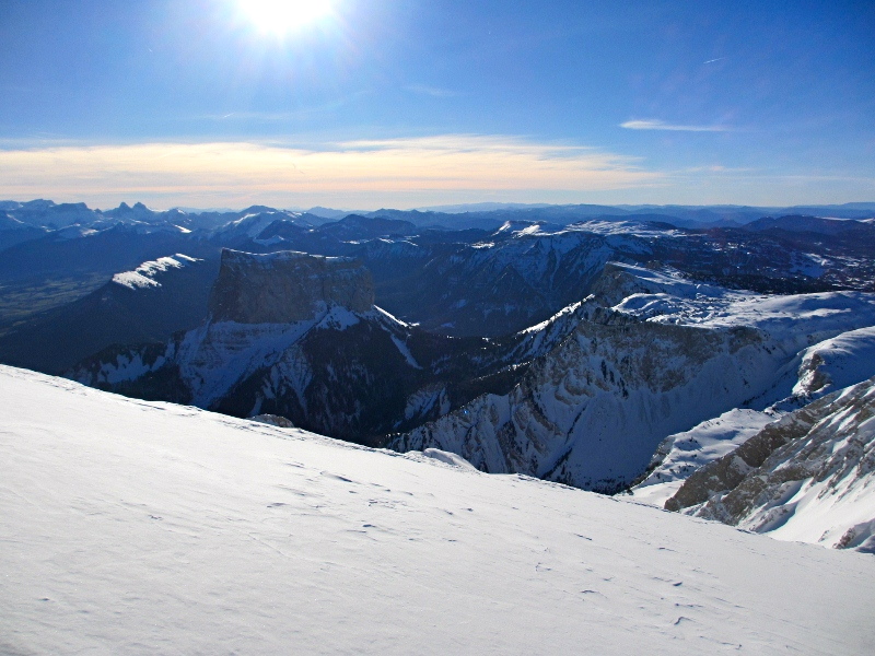 #4 Sommet : Vue sur le Mont Aiguille. Sommet : Vue sur le Mont Aiguille.