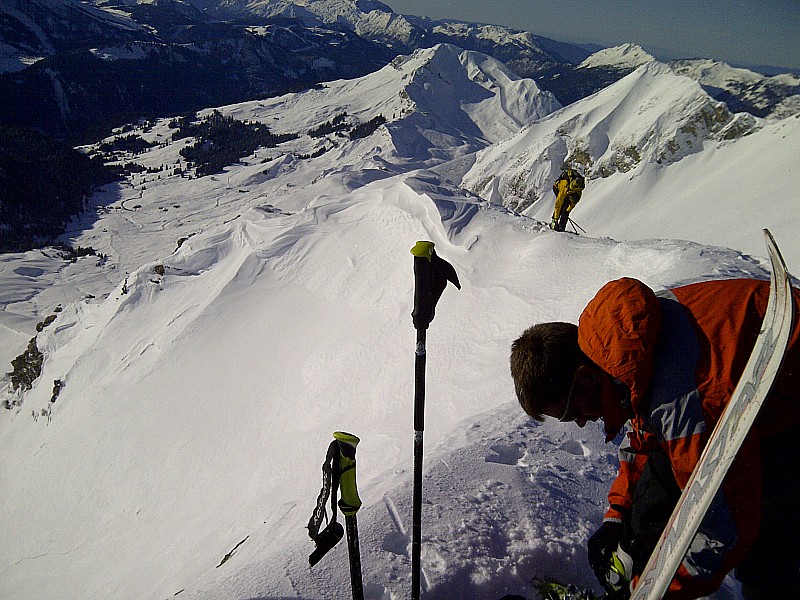 #1 Pointe d Pointe d'Almet : En cours de préparation pour la descente