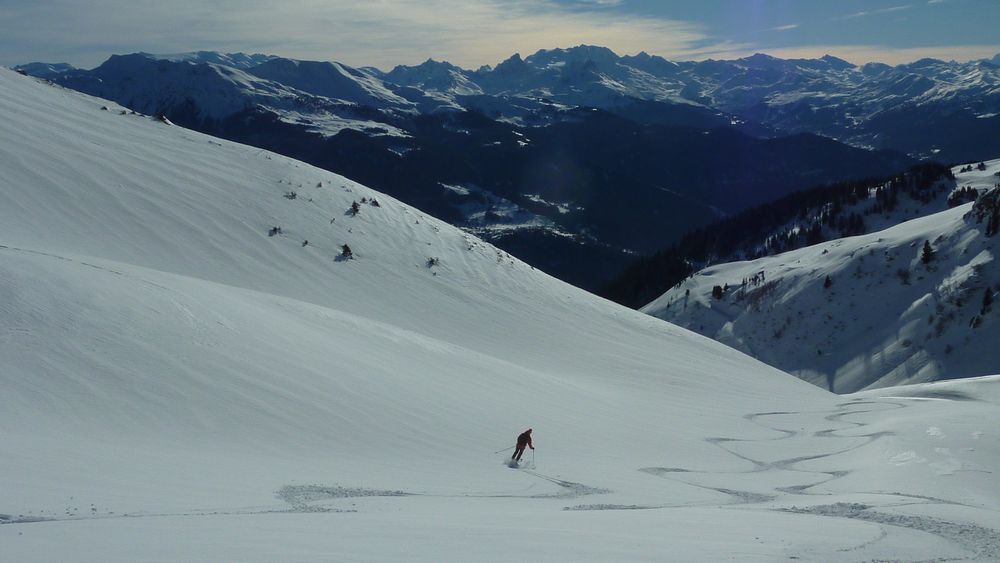 Descente vers le Boulissoir : ça chauffe mais ça reste encore bien bon