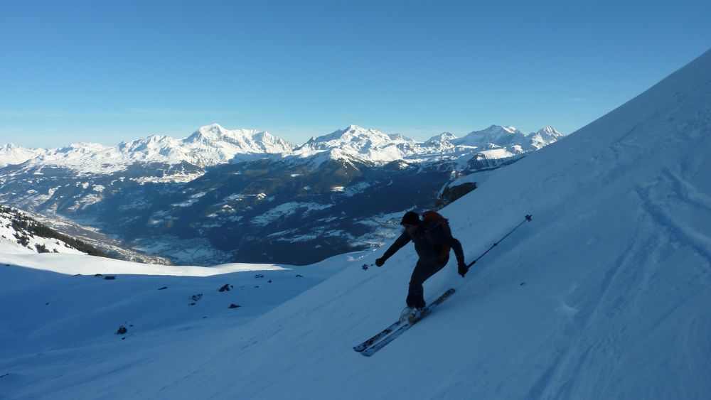 Quermoz couloir Nord : Friz envoie devant les grands de Vanoise