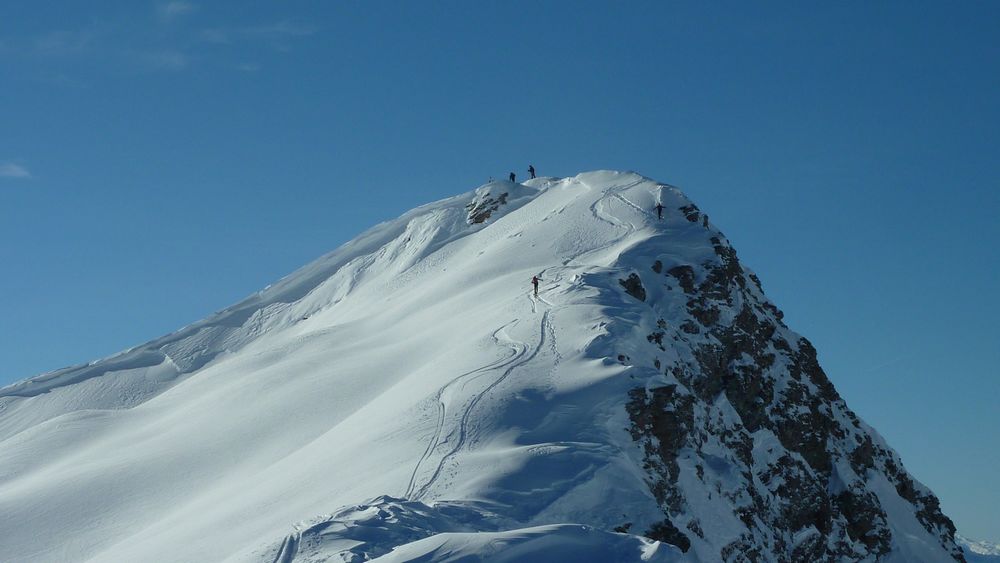 Pointe de Dzonfié : final sur l'épaule nord