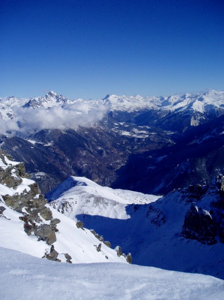 #3 Vue du sommet : Vers le nord et la haute Maurienne; on voit le col d Vue du sommet : Vers le nord et la haute Maurienne; on voit le col d'Arplane au premier plan en contrebas