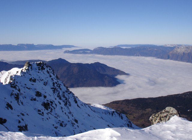 mer de nuages : Mer de nuage sur la Combe de Savoie