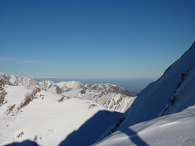 Rondet : bon, la photo est nulle mais de là haut, on voit au moins jusqu'aux Dolomites.