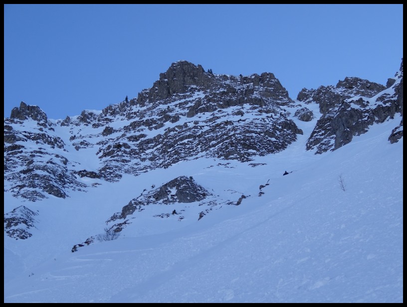 Couloirs Tavaneuse : conditions du NW ce jour.