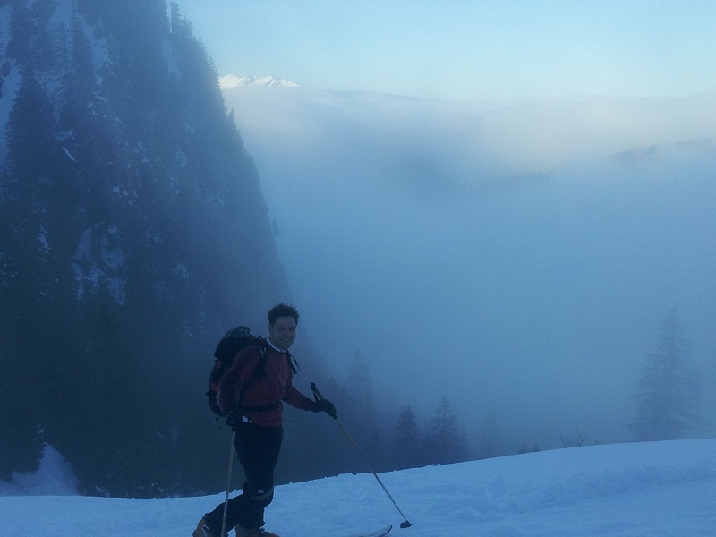 #1 Avant le habert : Christophe tout sourire à la sortie du brouillard Avant le habert : Christophe tout sourire à la sortie du brouillard