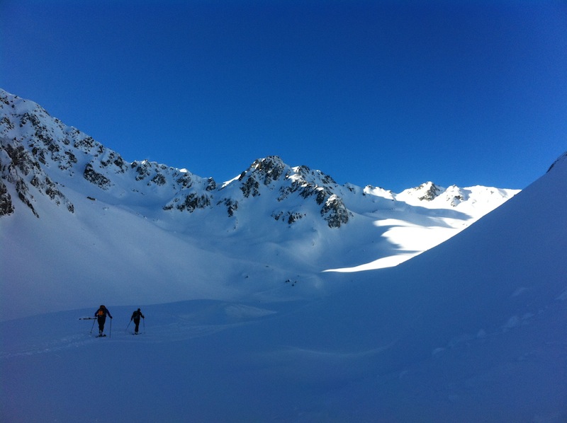 Retour dans la combe du Merlet : Direction le col du Villonet