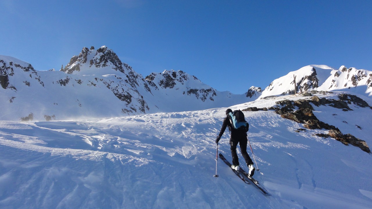 Xavier : arrive au col du Villonet dans le vent