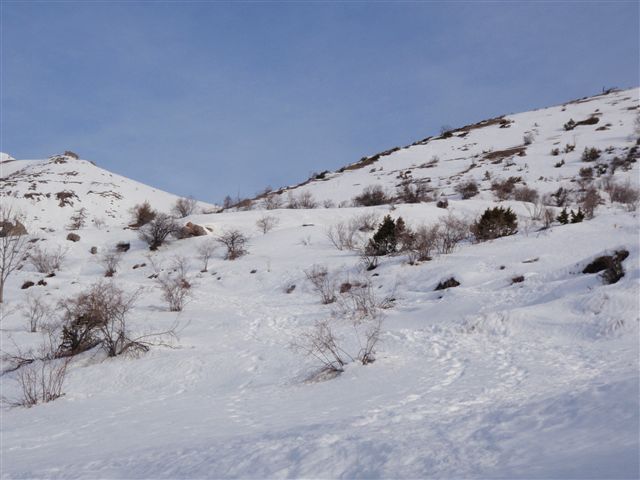 #2 au dessus de Puy Jaumar : suivre le sentier d au dessus de Puy Jaumar : suivre le sentier d'été sur la gauche ,traverser le torrent (pont) et avant Puy du Cros prendre à droite et monter le vallon