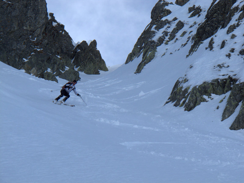 Couloir de la Balme : la suite, c'est tout poudre