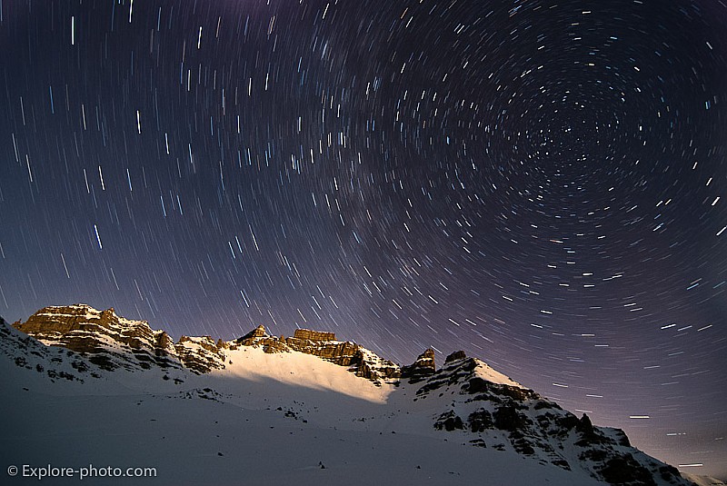 #7 ciel étoilé : rotation des étoiles autour de l ciel étoilé : rotation des étoiles autour de l'étoile polaire