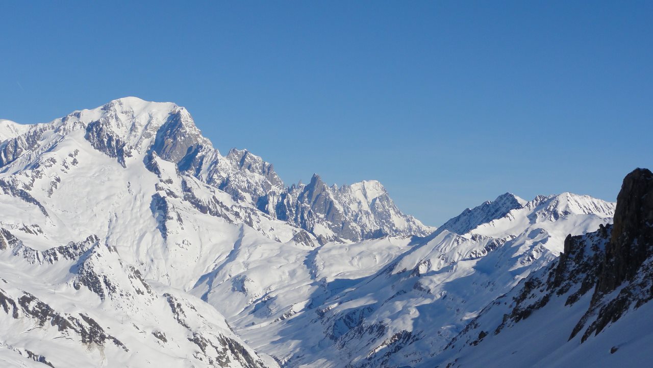 #2 Mont Blanc : bien visible depuis ce versant Mont Blanc : bien visible depuis ce versant