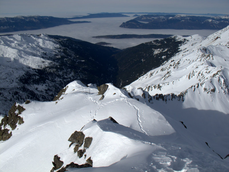 Grand Miceau : accès au couloir SW