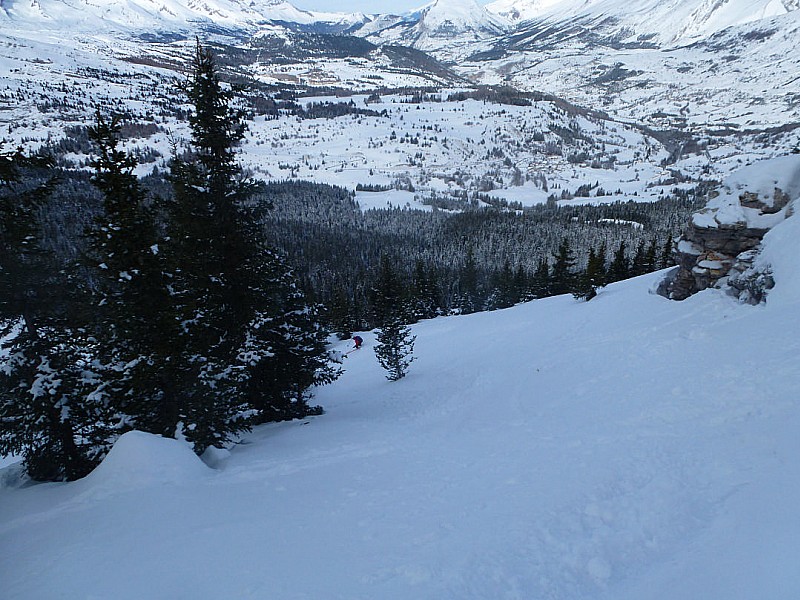 Descente de la crête d'âne