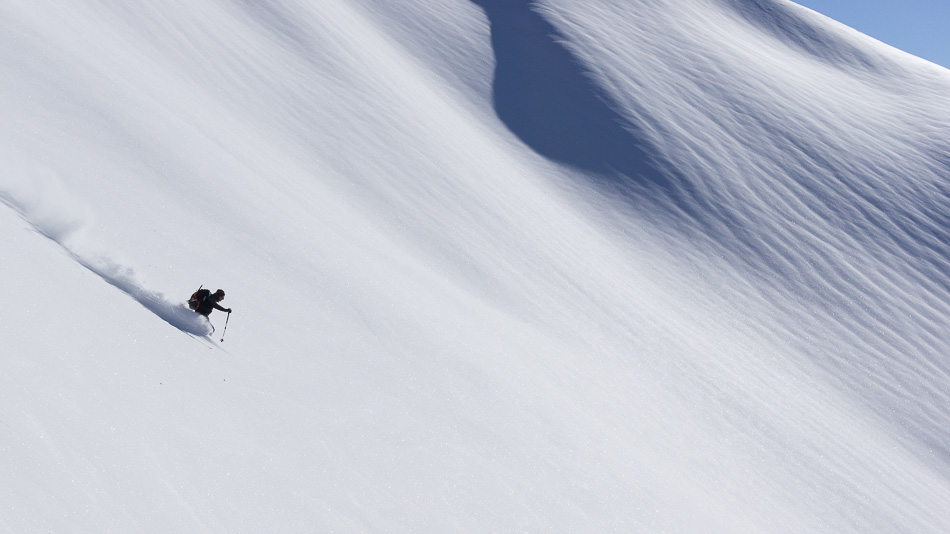 #8 La sud de la Gouenne : première descente du jour La sud de la Gouenne : première descente du jour