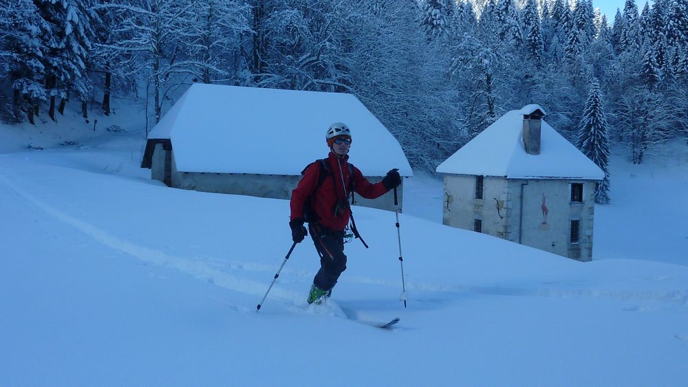 #13 Habert de Malamille : trop de poudre, faut peauter pour descendre !!!! Habert de Malamille : trop de poudre, faut peauter pour descendre !!!!