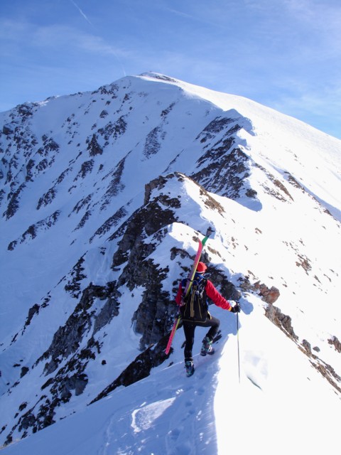 #5 petit détour : Sur l petit détour : Sur l'arête qui conduit à Combe bénite
Dans l'ombre, la face Nord