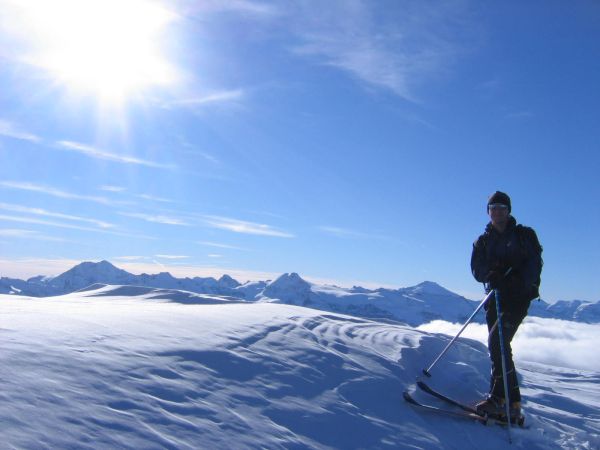#1 Enfin le soleil : Col entre la Petite et la Grande Aiguille Rousse. Belle vue sur l Enfin le soleil : Col entre la Petite et la Grande Aiguille Rousse. Belle vue sur l'Albaron la Petite et la Grande Ciamarella.