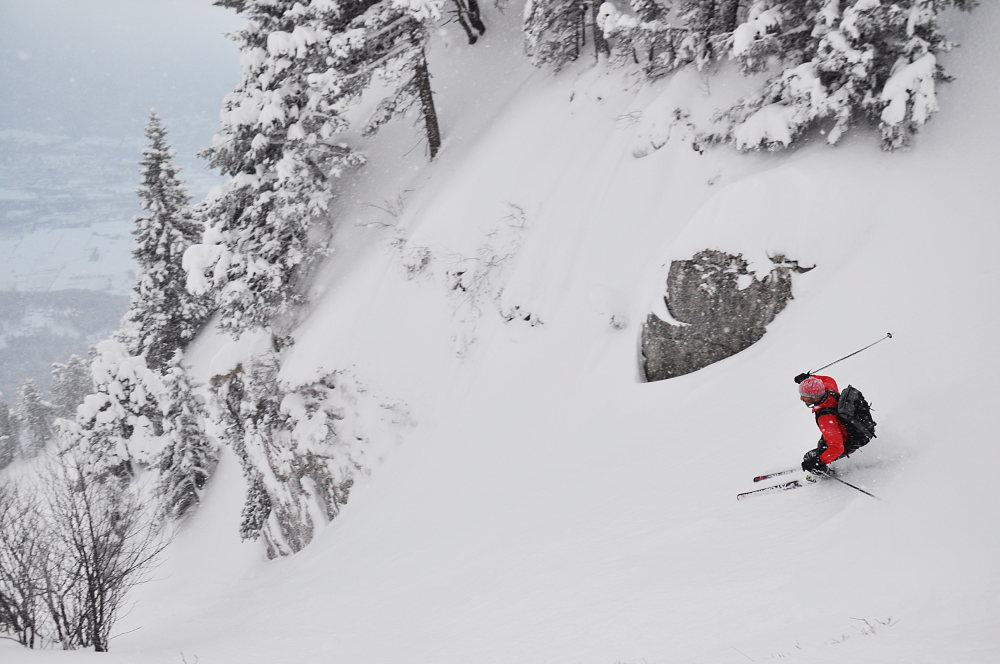 Virgule : bon ski à droite