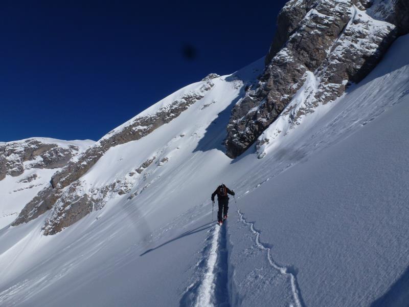 #3 L L'Etale, pointe Sud ,couloir W : Bientôt au pieds du couloir W