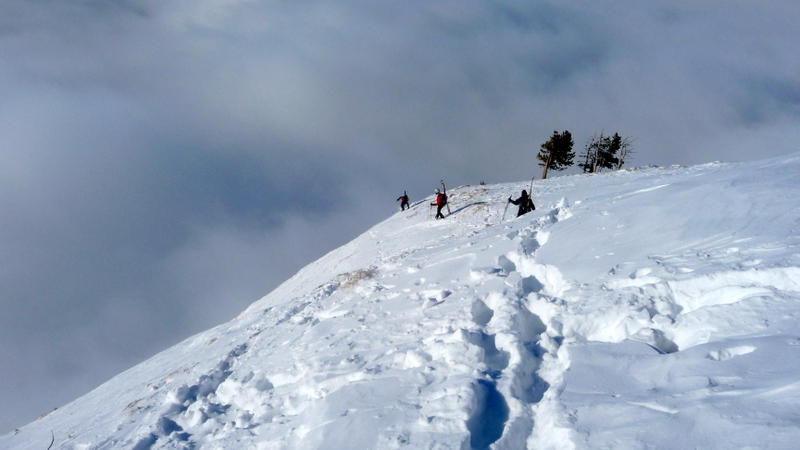 #7 descente à pied : Si si, à pieds jusqu’à l descente à pied : Si si, à pieds jusqu’à l'entrée du couloir de Claret :-)